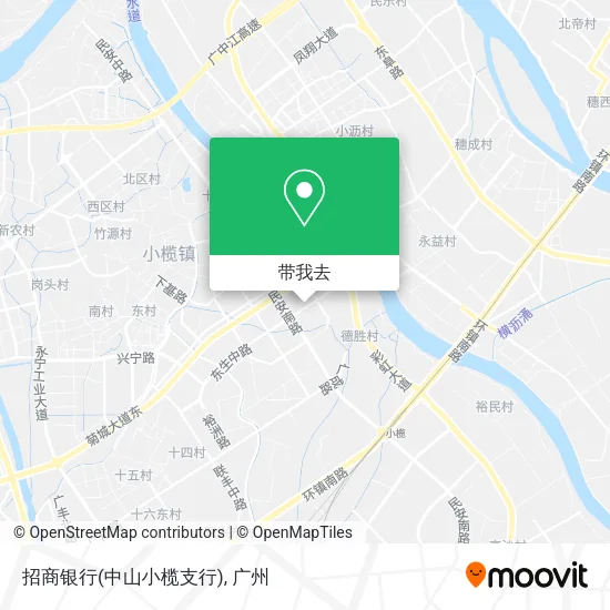 招商银行(中山小榄支行)地图