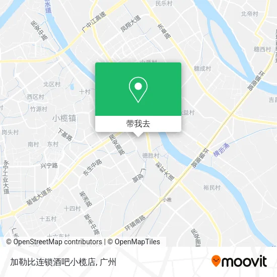 加勒比连锁酒吧小榄店地图