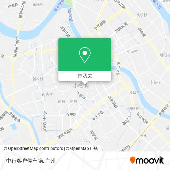中行客户停车场地图