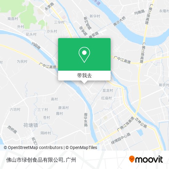 佛山市绿创食品有限公司地图