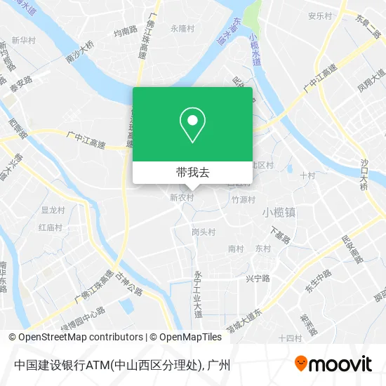 中国建设银行ATM(中山西区分理处)地图