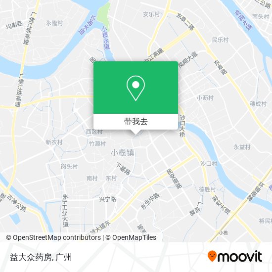 益大众药房地图