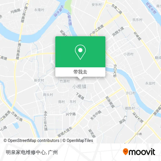 明泉家电维修中心地图