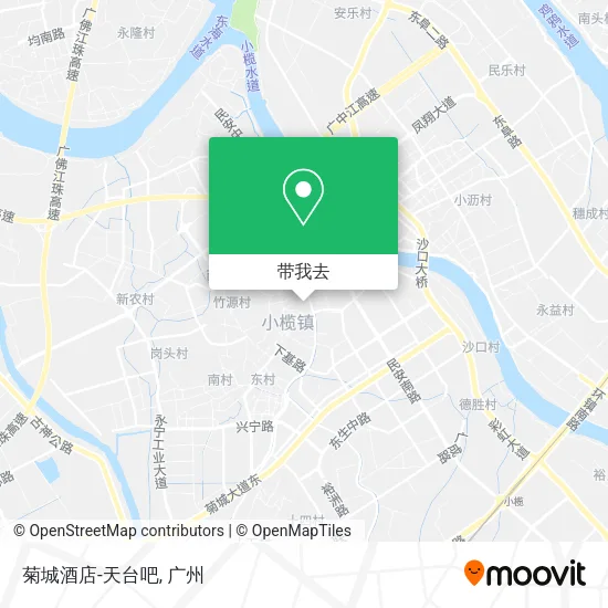 菊城酒店-天台吧地图