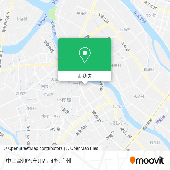 中山豪顺汽车用品服务地图