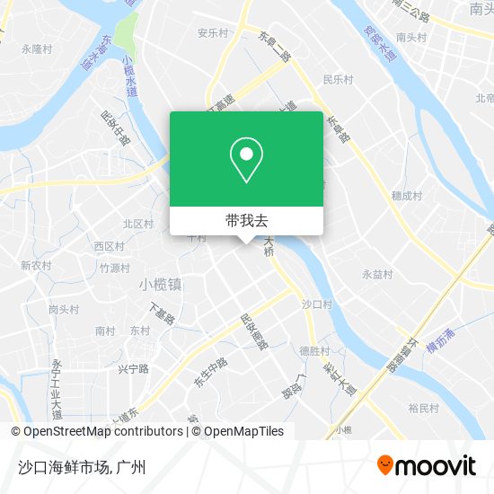 沙口海鲜市场地图