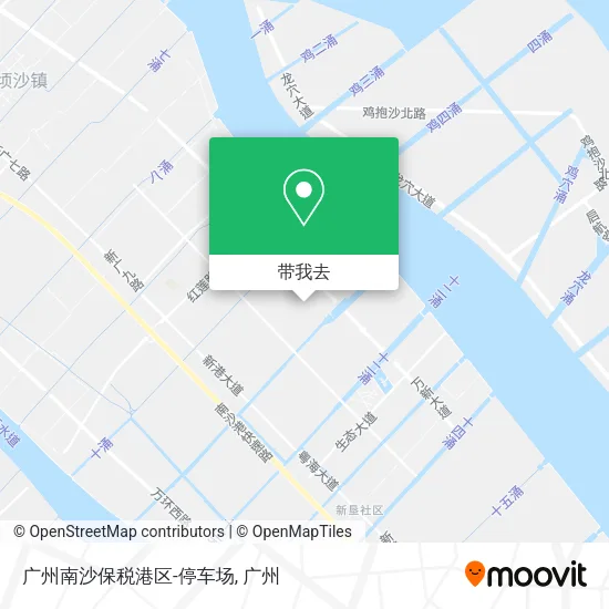 广州南沙保税港区-停车场地图