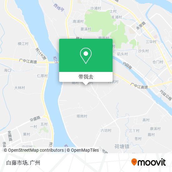 白藤市场地图