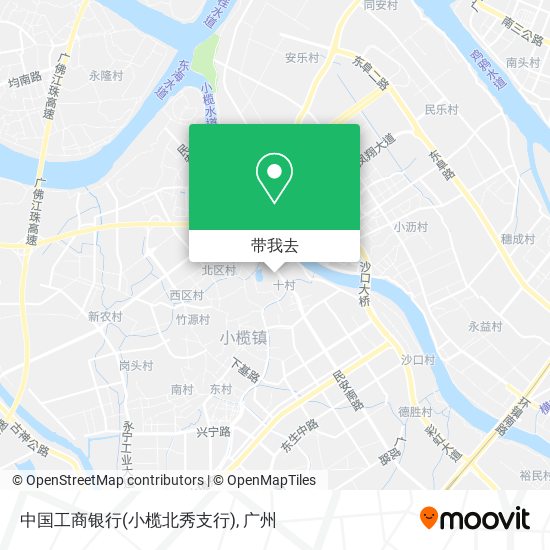 中国工商银行(小榄北秀支行)地图