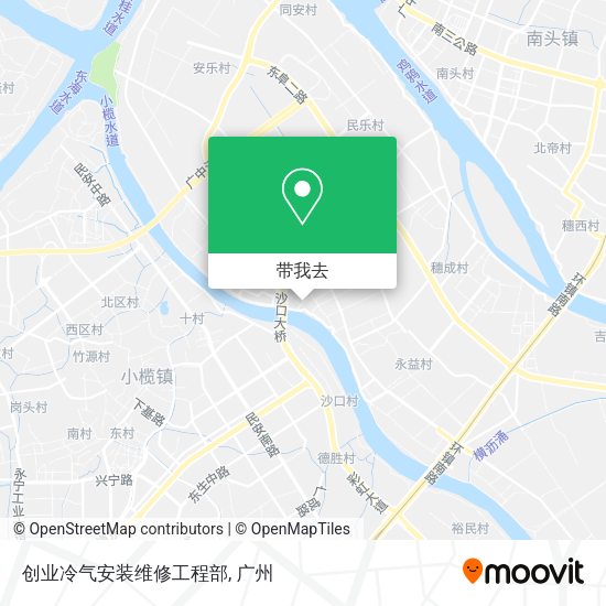 创业冷气安装维修工程部地图