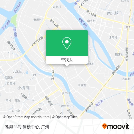 逸湖半岛-售楼中心地图