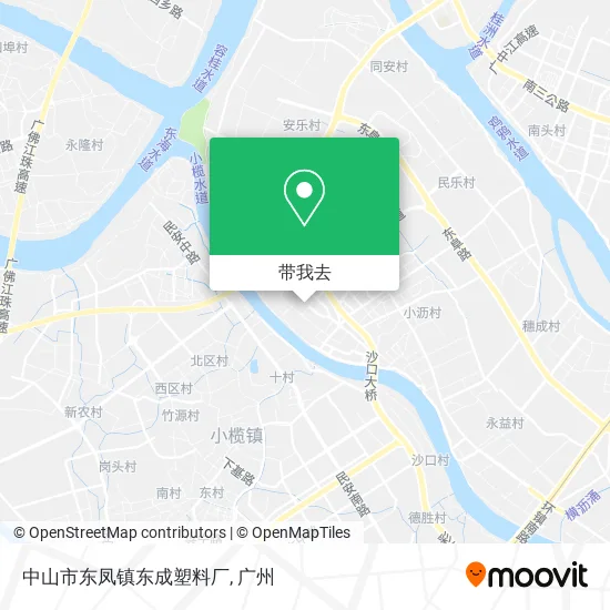 中山市东凤镇东成塑料厂地图