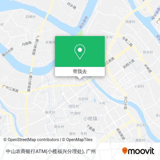中山农商银行ATM(小榄福兴分理处)地图