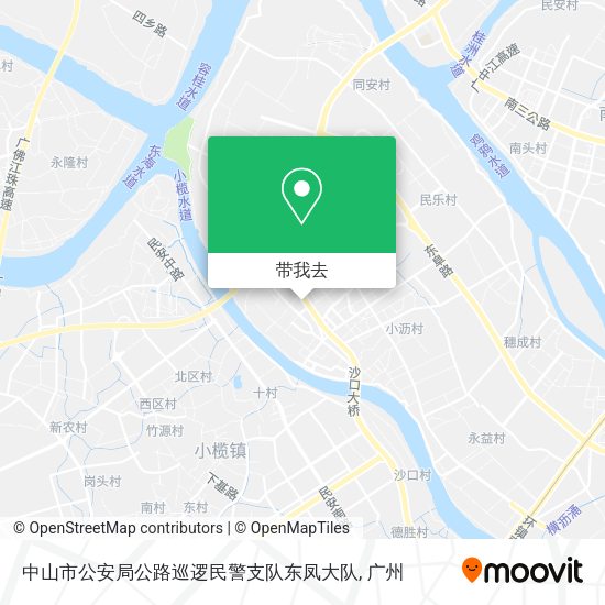 中山市公安局公路巡逻民警支队东凤大队地图