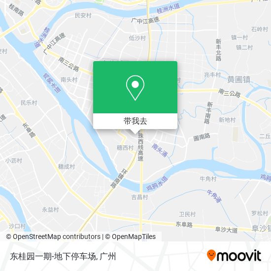 东桂园一期-地下停车场地图