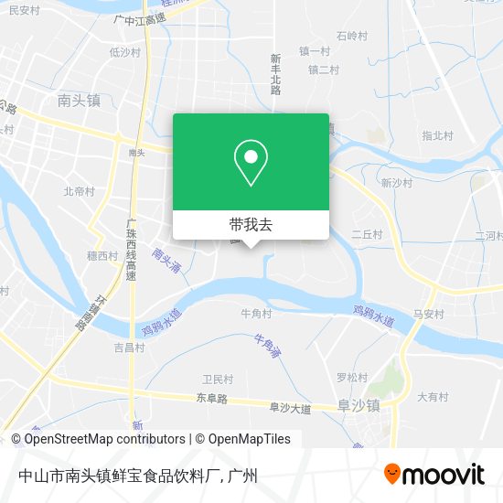 中山市南头镇鲜宝食品饮料厂地图