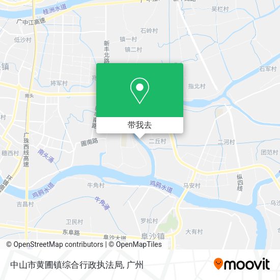 中山市黄圃镇综合行政执法局地图