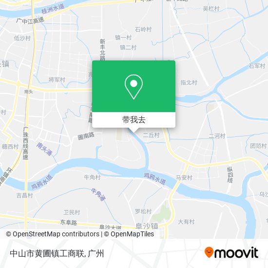 中山市黄圃镇工商联地图
