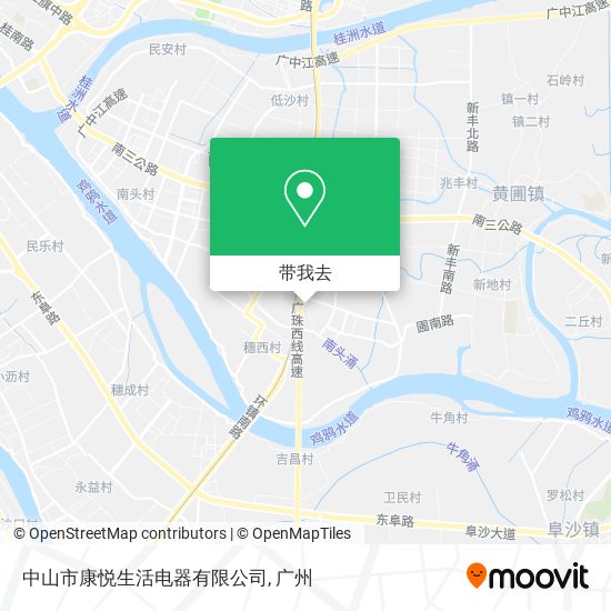 中山市康悦生活电器有限公司地图
