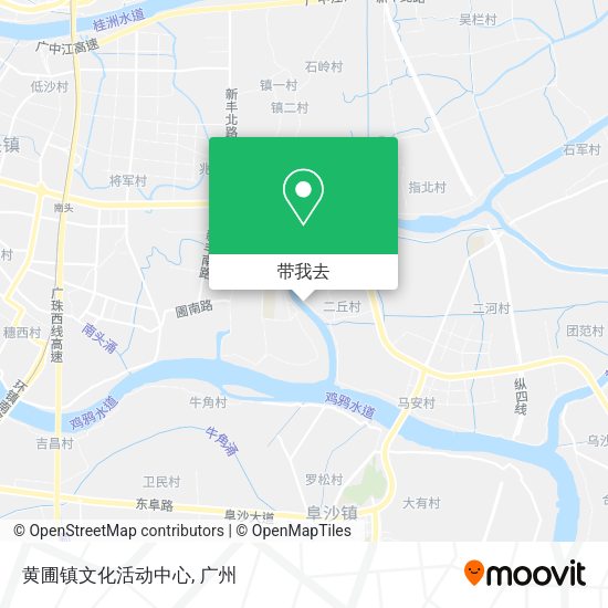 黄圃镇文化活动中心地图