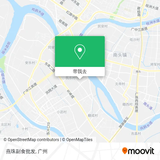 燕珠副食批发地图