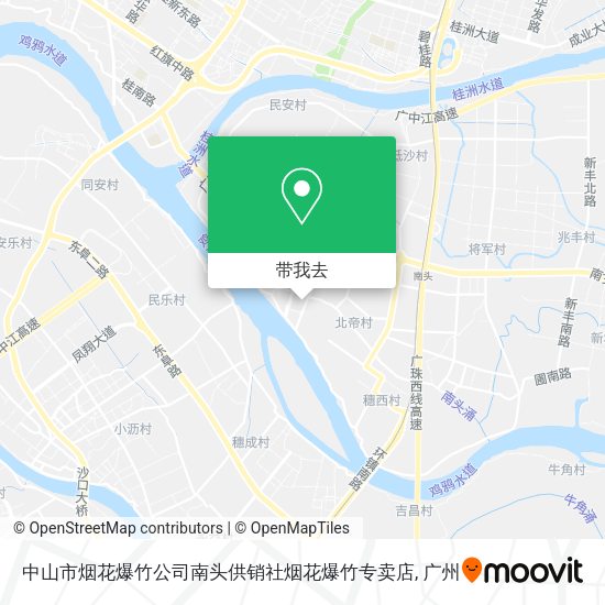 中山市烟花爆竹公司南头供销社烟花爆竹专卖店地图