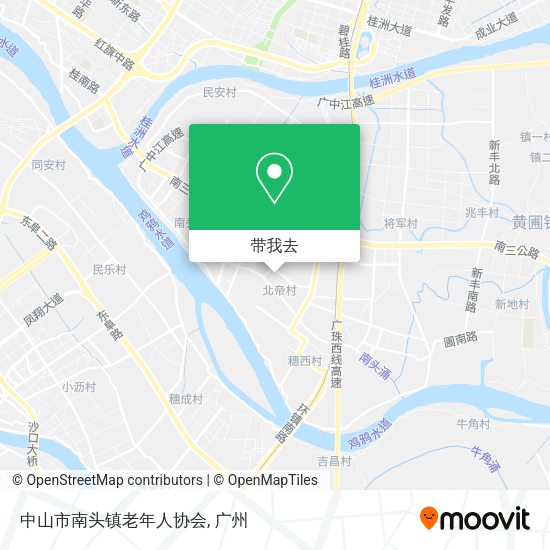 中山市南头镇老年人协会地图