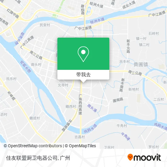 佳友联盟厨卫电器公司地图