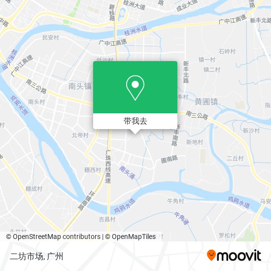 二坊市场地图