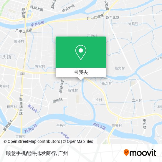 顺意手机配件批发商行地图
