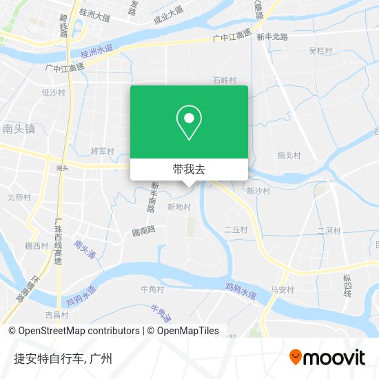 捷安特自行车地图