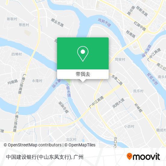 中国建设银行(中山东凤支行)地图