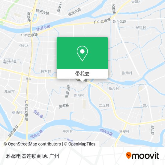 雅馨电器连锁商场地图