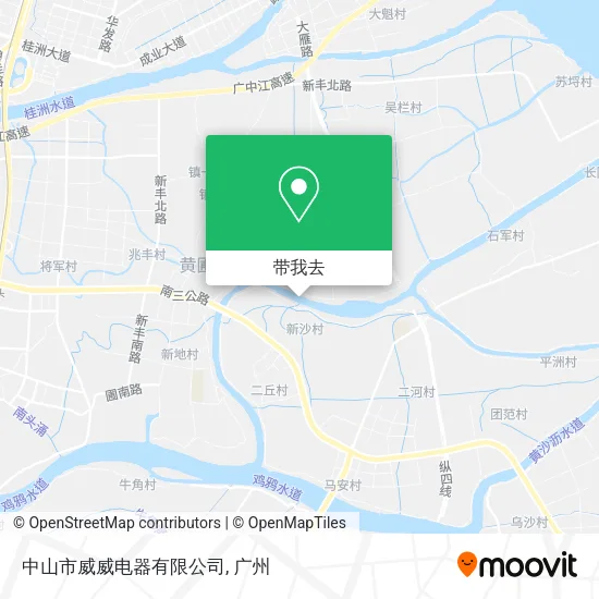 中山市威威电器有限公司地图