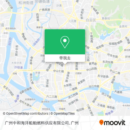 广州中和海洋船舶燃料供应有限公司地图