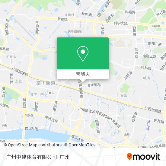 广州中建体育有限公司地图