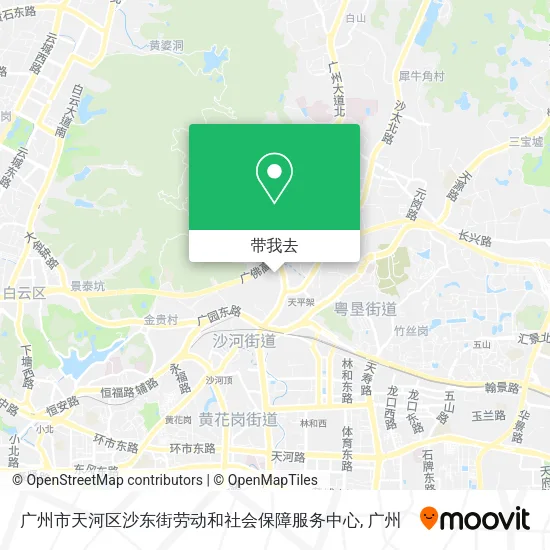广州市天河区沙东街劳动和社会保障服务中心地图