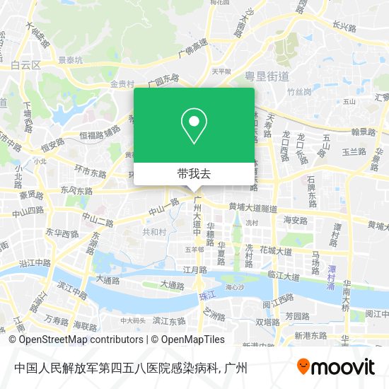 中国人民解放军第四五八医院感染病科地图