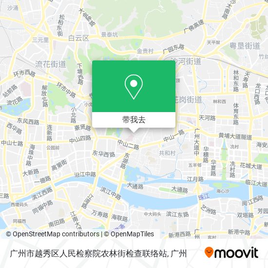 广州市越秀区人民检察院农林街检查联络站地图