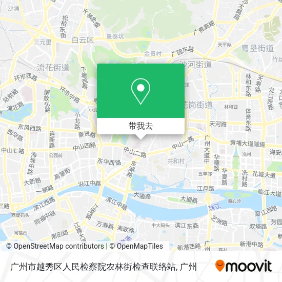 广州市越秀区人民检察院农林街检查联络站地图