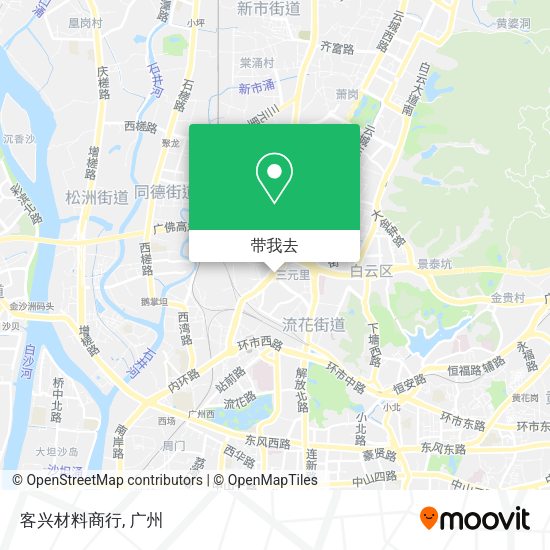 客兴材料商行地图