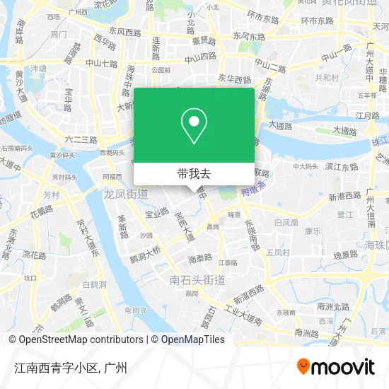 江南西青字小区地图