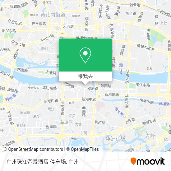 广州珠江帝景酒店-停车场地图