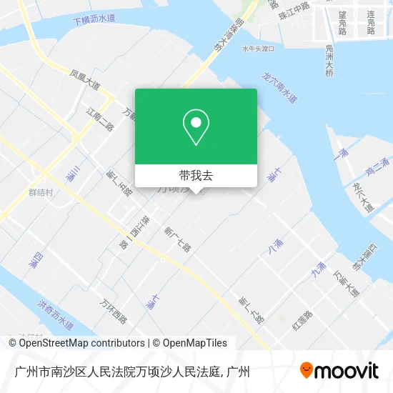 广州市南沙区人民法院万顷沙人民法庭地图