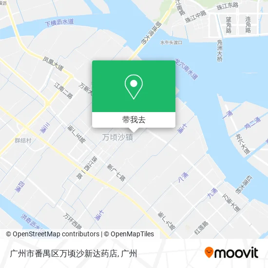 广州市番禺区万顷沙新达药店地图