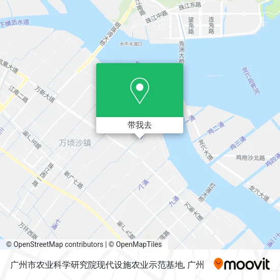广州市农业科学研究院现代设施农业示范基地地图