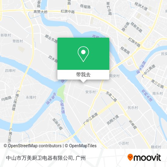 中山市万美厨卫电器有限公司地图
