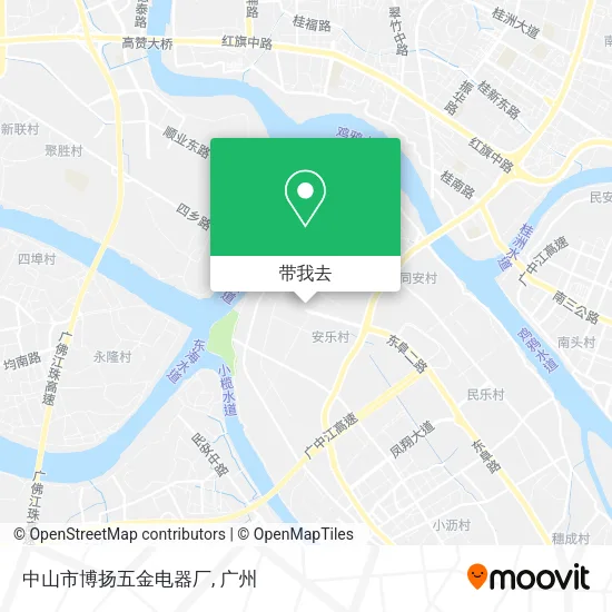 中山市博扬五金电器厂地图