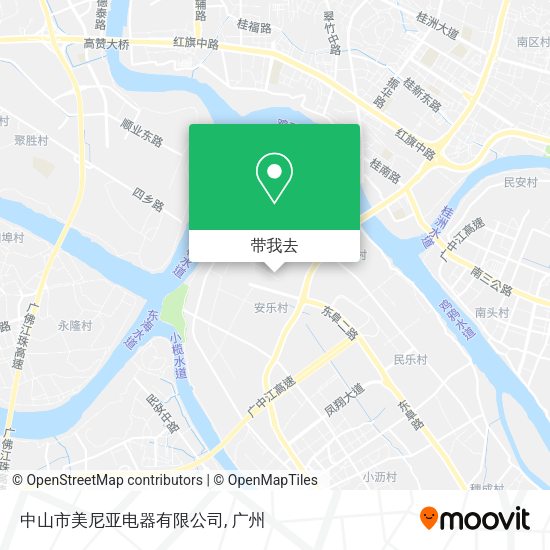 中山市美尼亚电器有限公司地图