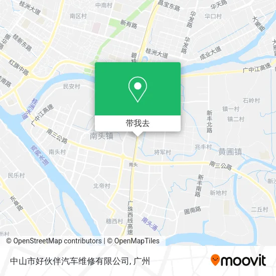 中山市好伙伴汽车维修有限公司地图